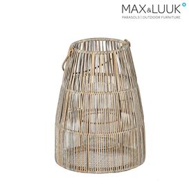 Elegante Laterne zum Aufstellen oder H�ngen f�r den Garten mit Glaseinsatz - Mace Laterne / 30,5x23cm (HxDm)