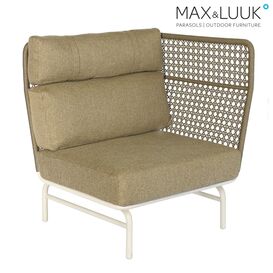 Endmodul von Max & Luuk mit einer Armlehne f�r die Gartenlounge - inklusive Polster - Jane Loungemodul / Armlehne links