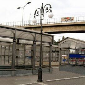 Gusseisen Parklaterne mit dekorativen Ornamenten - gro -...