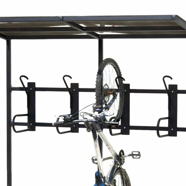 Metall-Fahrradständer überdacht zum vertikalen Abstellen - Frekja