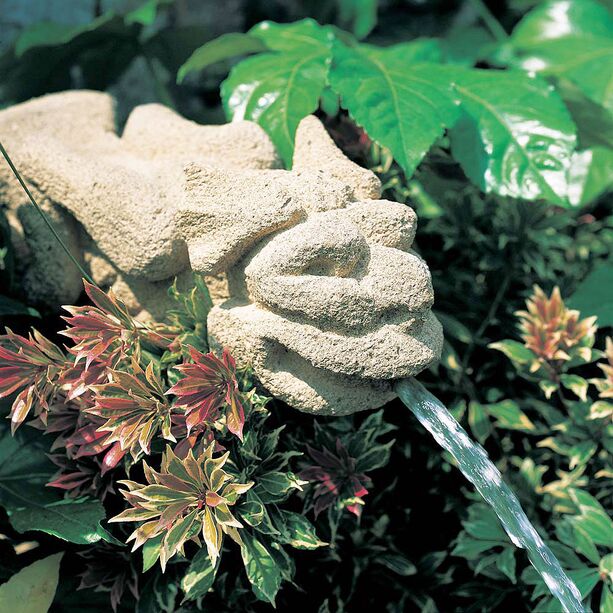 Mystischer Wasserspeier aus Stein fr den Gartenteich - Grymero