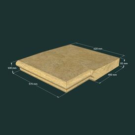 Breite Mittelst�cke f�r Stein Mauer Abdeckplatten - flach - Ronan Middle / links