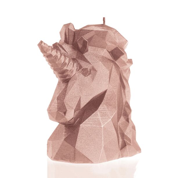 Pferdekopf Figur im modernen Design - Einhorn Kerze vegan - Simera