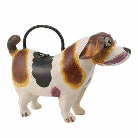Verspielte Giekanne - Hund aus Metall mit Henkel - Kermo