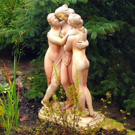 Drei Grazien - stilvolle Steinguss Skulptur fr den...