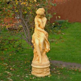 Frauenfigur fr den Garten aus Steinguss - langlebig &...