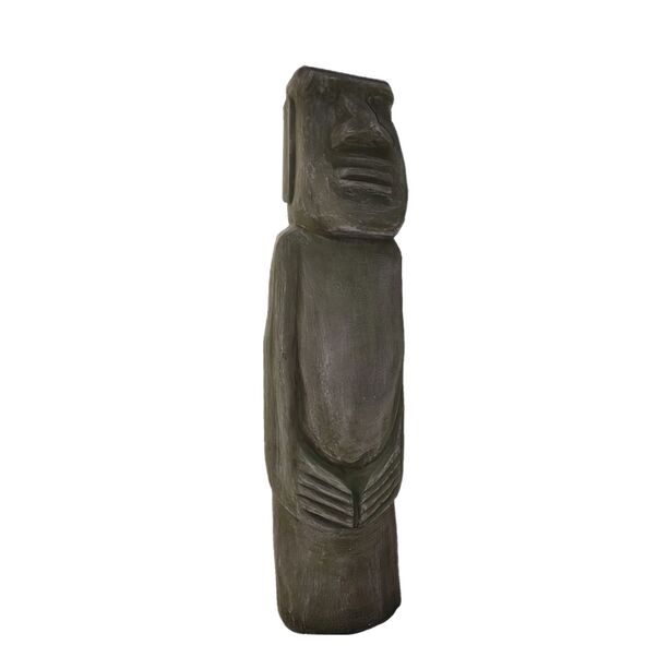 Eindrucksvolle Steinguss Moai Figur für die Gartengestaltung - Rolando