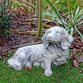 Wichtelstube-Kollektion Gartenhund Dekohund Hund für den Garten Gartenfigur  Welpen : : Garten