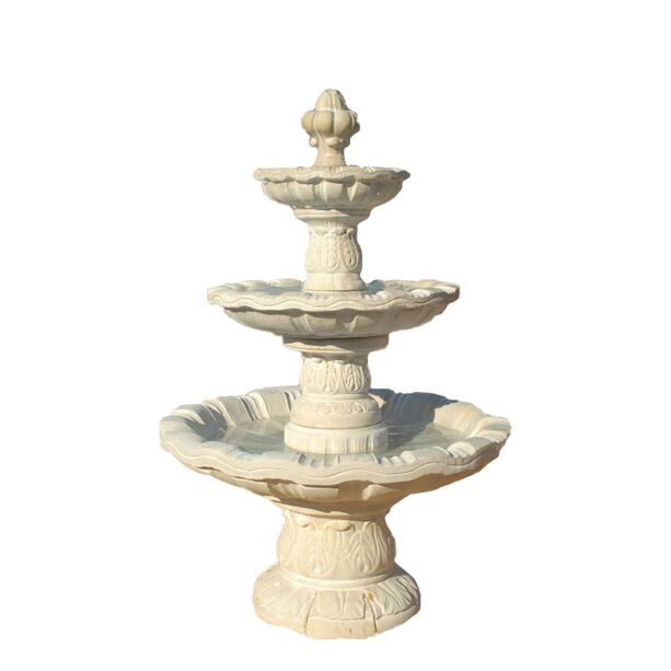 Stilvoller Kaskadenspringbrunnen fr den Garten aus Steinguss - Frederica