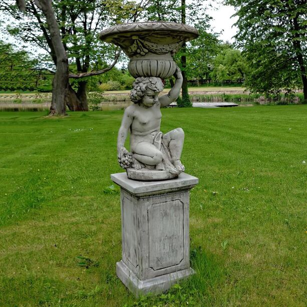 Bepflanzbare Bacchus Dekoskulptur mit Pflanztopf - Basileios