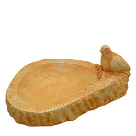 Wetterfeste Vogeltr�nke aus Steinguss mit dekorativer...