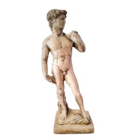 Kleine David Statue aus Steinguss für den Garten - David
