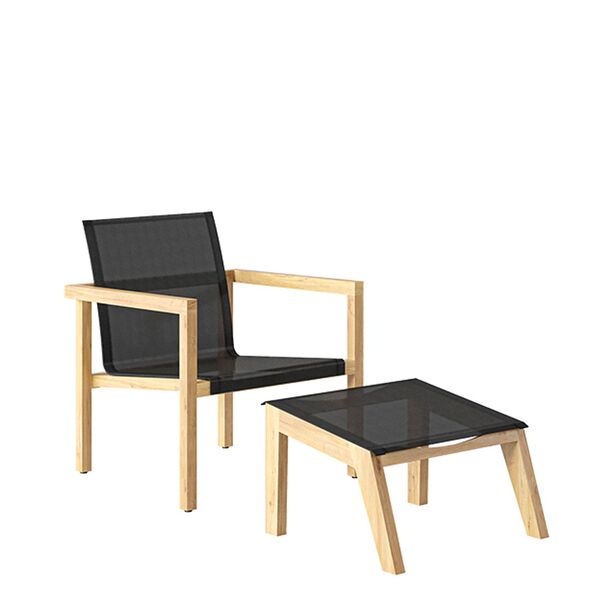 Moderner Outdoor Lounge Sessel aus Teak - Ethan Loungechair