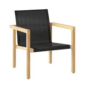 Moderner Outdoor Lounge Sessel aus Teak - Ethan Loungechair