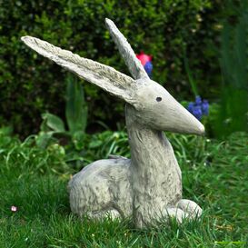 Steinguss Fuchs Skulptur - Tierischer Freund des kleinen...