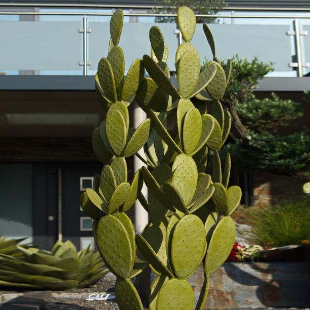 Ganzjhrig grner Wsten Kaktus - Dekofigur aus Eisen - Tulani XL