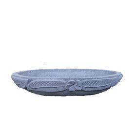 Florales Vogelbad f�r den Garten aus Steinguss - Toruma