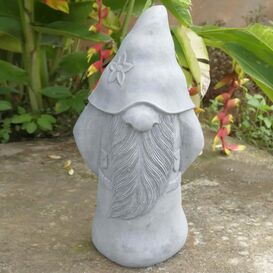 Stehender Wichtel mit Bart & Hut aus wetterfestem...