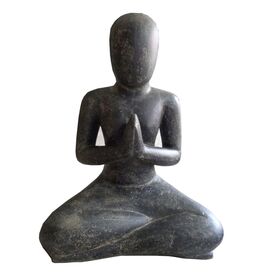 Handgefertigte Yoga Steinguss Skulptur - Namaste - Yaluna