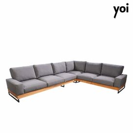 Ecksofa aus Metall und Holz f�r den Garten - Yasashii...