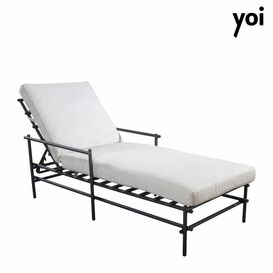 Aluminium Gartenliege mit Polster - KI Sonnenliege