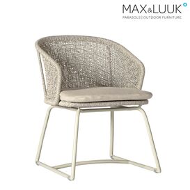 Gartenstuhl aus Aluminium mit geflochtener R�ckenlehne -...