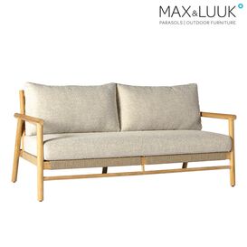 Gem�tliches Teakholz 2-Sitzer Sofa f�r den Garten -...