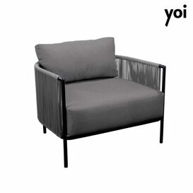 Sessel in Anthrazit mit Armlehnen f�r den Garten - Umi...