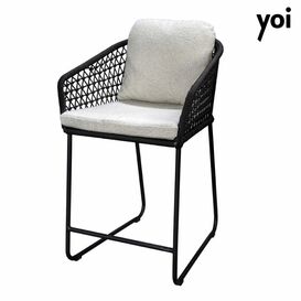 Stilvoller High Dining Chair aus Alu - Bara Barstuhl