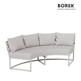 Helle Borek Outdoorbank mit Polstern f�r die bequeme...