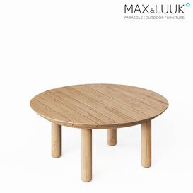 Runder Kaffeetisch aus Teak f�r die Outdoor Lounge -...