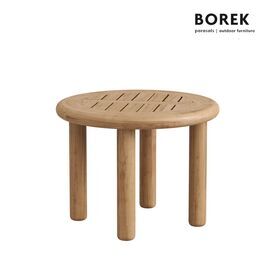 Praktischer Teakholz Beistelltisch f�r stilvolle Outdoorbereiche - Bassano Beistelltisch / 38x50cm (HxDm)