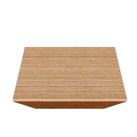 Geschlossene Cortenstahl-Sitzbank mit Holzauflage robust,...