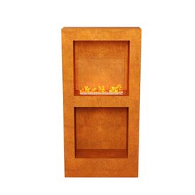 Design Bio-Kamin aus Cortenstahl �sthetisch, sauber,...