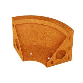 Gebogene Garteneinfassung aus Corten stabil, passgenau...