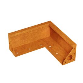 Corten Garteneinfassung Eckverbindung - stabile L�sung...