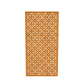 Corten Sichtschutzpanel im Ornament-Design