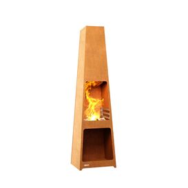 Gartenkamin aus Cortenstahl stilvolle W�rmequelle f�r den...