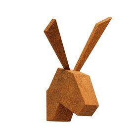 Moderne Hasenkopf Deko aus Corten auff�llige Wandskulptur...
