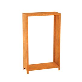 Offenes Corten-Regal mit F��en perfekt f�r Gartendeko,...