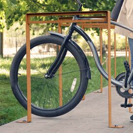 Cortenstahl Fahrradparker stilvolle und stabile...