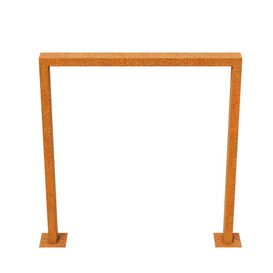 Moderner Fahrradst�nder aus Corten funktional,...