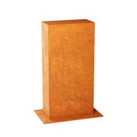 Geschlossene Sichtschutzwand aus Corten elegante...