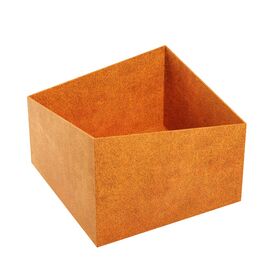 Moderner trapezf�rmiger Corten Feuerkorb f�r Garten &...