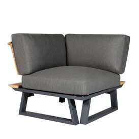 Hochwertiges Lounge Eckmodul Aluminium Anthrazit,...