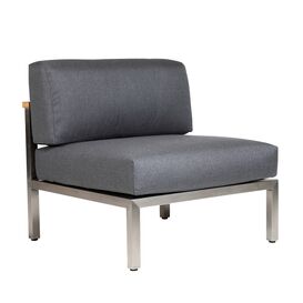 Wetterfestes Design Lounge Mittelteil mit Kissen