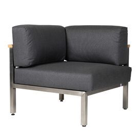 Premium Eckteil f�r Lounge Set aus Edelstahl & Teak