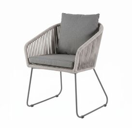 Eleganter Outdoor-Stuhl mit Aluminiumrahmen und...