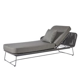 Outdoor Daybed aus Aluminium & Rope mit Edelstahl...
