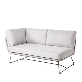 Graue Loungebank aus Aluminium & Rope modern & wetterfest...